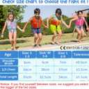 Kids Swim Vest with Crotch Strap - Neoprene Swim Trainer Vest for Toddlers, Boys & Girls Swim Trainer with Adjustable Straps, S