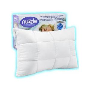 Nuzzle Cooling Adjustable Pillow for Side Sleepers, Luxury Standard Size Bed Pillow Hotel Collection  Best Adjust Height Soft Firm Pillow for Back, Stomach or Side Sleepers  Home Gifts