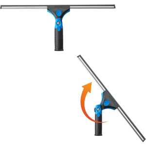 Unger 18-inch Professional Grip Swivel Squeegee  Professional Grade Window Squeegee for the Home, Large Squeegee for Glass Window Cleaning