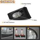 Fog Lights Lamps Assembly For 2006 2007 2008 Honda Fit Driver Passenger Replacement 1 Pair