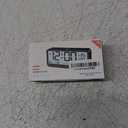 Digital Alarm Clock Battery Powered with Date | Indoor Temperature | Humidity | LCD Display | Dual Alarms | Snooze and Backlight Desk Small Clock (Black)