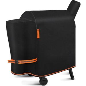[Upgraded 1000D Heavy Duty Fabric] Grill Cover for Traeger Pro 22/575 Series BAC503, Waterproof Wood Pellet Smoker Cover, Tear & Fade Resistant with Buckle &Zipper, for Traeger Lil'Tex Elite, Eastwood
