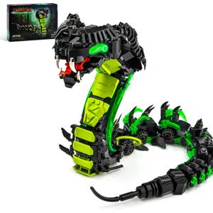 Mechanical Snake Building Sets, Creative Snake Animal Collection Toy, Adult Home or Office Decor, STEM Building Toy Gift for Teens Girl and Boys 8-14 (689PCS)