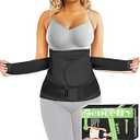 3 in 1 Postpartum Belly Band Wrap Support Recovery Girdles Abdominer Binder Post Surgery Belly&Waist&Pelvis Support Belt & Back Brace (Beige, Large)