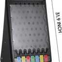 iElyiEsy 31"x21" Prize Drop Plinko Board Game Outdoor with Foldable Stand and 10 Customizable Playing Pucks 7 grids- Perfect for Carnival, Tradeshow & Party Fun & Exciting (Prize Drop), 19 in