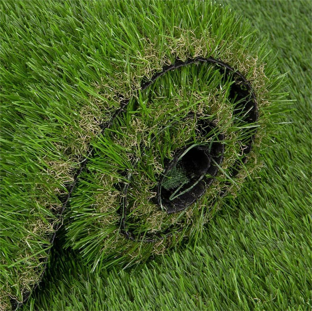 4x6ft Eco-Friendly & Durable Artificial Grass, 5cm Thick, Customizable Sizes - Soft & Comfortable Touch, Superb Drainage, High Simulation Degree, Reinforced & Thickened Design (High-5cm)