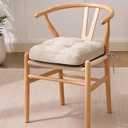 IASEAHK Chair Cushions, Memory Foam Dining Chair Cushions, Tufted Indoor Chair Pads, Set of 4, 16.5' x 16.5' x 3.5', Beige