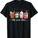 Hot Cocoa Vibes Cute Hot Chocolate Cozy Festive Christmas T-Shirt XL