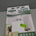 PetSafe Plastic Pet Door - Easy Install for Wood, PVC Metal & Paneled Doors - Rust-Free Plastic Frame - Flap Dimensions 5 1/4" W x 8 1/8" H - for Small Pets Weighing Up to 15 Lb