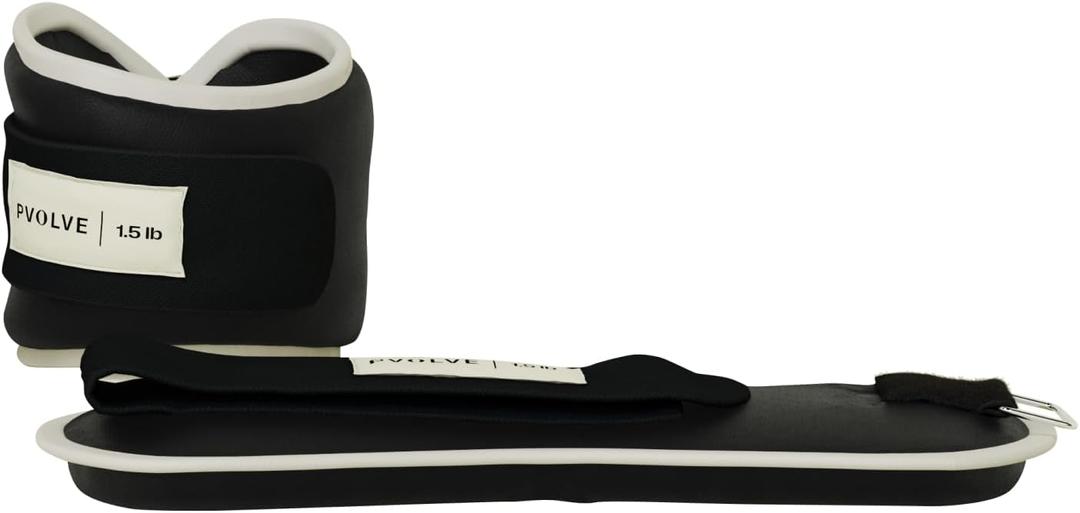 Pvolve Adjustable Ankle Weights for Men & Women, Wrist or Ankle Weights, Tone and Sculpt Your Body, Legs & Core, Used for at Home Workouts, Walking, Dancing or Pilates, 1 Pair (1.5lb Bone) Pvolve Adjustable Ankle Weights for Men & Women, Wrist or Ankle Weights, Tone and Sculpt Your Body, Legs & Core, Used for at Home Workouts, Walking, Dancing or Pilates, 1 Pair (1.5lb Bone)