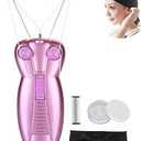 WAYCOM Ladies Facial Hair Remover Electric Women's Beauty Epilator Facial Threading Hair Removal Shaver Face Massager Pull Faces Delicate Device Depilation Christmas Birthday Present