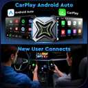 ELRINA 2026 New-Gen Wireless CarPlay Adapter with Button Control, 5s Fast Auto-Reconnect Ultra Mini Wired to Wireless Plug & Play Adapter for iPhone & Android Auto, Stable 5.8GHz WiFi, Bluetooth 5.4
