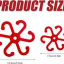 2 x 2pcs Plant Stem Support, Plant Climbing Stem Holders Reusable Houseplant Growth Accessories Plastic Plant Stem Hook Stakes for Growing Plants Outdoor & Indoor for Monstera Vertical Growth (Red)