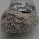 NOYAL Round Hooded Donut Dog Bed for Small & Medium Pets - Plush Fluffy Anti-Anxiety Cat Cave Bed with Cover (Medium 23.6'', Gradual brown)