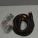 Pocket Hose 25 FT Copper Bullet Expandable Garden Hose w/10 Pattern Thumb Spray Nozzle AS SEEN ON TV 650psi 3/4 in Patented Lead-Free Ultra-Lightweight Solid Copper Anodized Aluminum