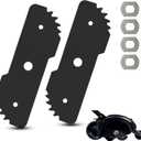 EB-007 7-1/2" Edge Hog Heavy-Duty Edger Replacement Blade Compatibles with Black+Deck er 2-in-1 String Trimmer, Fits Model LE750, LE710, LE760, EH1000, with of Wear Indicators, 2 Pack