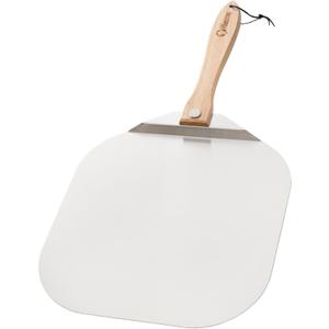 Chef Pomodoro Pizza Peel 16 inch, Pizza Spatula with Foldabe Wood Handle for Easy Storage, Pizza Accessory for Homemade Pizza, 16 X 14 Inch