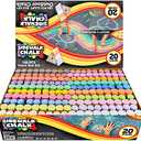 Amazon.com: JOYIN 180 PCS Washable Sidewalk Chalks Set in 20 Colors Non-Toxic Jumbo Chalk for Outdoor Art Play, Painting on Chalkboard, Blackboard and Playground : Everything Else