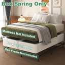 Lutown-Teen 9 Inch Split Full Size Box Spring Bed Base, 3500lbs Heavy Duty Metal High Profile Box Spring Full Size Bed Mattress Foundation with Fabric Cover, Noise-Free, Non Slip, Easy Assembly