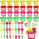 24Sets Summer Beach Gifts End of Year Gifts for Students Mini Sand Bucket Shovel Sand Molds Set Preschool Graduation Gifts Class Classmate Present for Students Classroom Party Favor