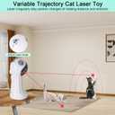 TBTeek Cat Toy, Automatic Motion-Activated, 5 Fun Patterns, 4 Speed Modes, Adjustable Light Angles, Random Rotating Trajectory, Rechargeable