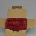 MIULEE Decorative Throw Pillow Covers for Couch Bed Livingroom 18x18 Inch Set of 2 Burgundy Boho Accent Throw Pllows Broadside Striped Patchwork Soft Corduroy Pillowcases