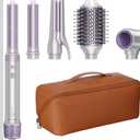 5 in 1 Hot Air Styler- 110,000 RPM Ionic Straighter, High Speed Hair Dryer, Volumizer & Auto-Wrap Curlers, Frizz-Free Styling Tool, Hair Styler Gift Set with Travel Bag