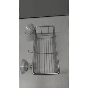 Shower Caddy Shelf Storage Rack Adhesive Without Drilling Stainless Steel with Hooks for Washroom, Lavatory, Restroom, Toilet, Bathroom, Kitchen