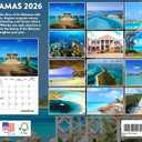 Bahamas Calendar 2026 Monthly Wall Calender 12 Month | American Made In The USA