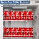 Rv Adjustable Refrigerator Tension rods Bars 12.5-22.3" | Essential Rv Camper Fridge Accessories & Cabinet Tension Rods Bars, Camper & Travel Trailer Accessories | Stainless Steel (2 Pack)