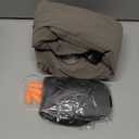 Sunany Travel Pillow, Upgraded Plane Pillow for Long Flights, Inflatable Neck Pillow Used for Airplanes,Cars,Buses,Trains,Office Napping with Eye Mask,Earplugs (Gray) (Medium, Grey (Head Heart-shape&sloping Base))