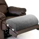 Wesiti Recliner Foot Pillow Cushion High Resilience Sherpa Memory Foam Bolster Sleeping Rest Multipurpose Half Roll Leg Pillow Suitable for Bed Chair Sofa Headrest Back Lumbar Leg Support (Light Gray)