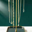 VROOMIUM Necklace Holder- Ceramic Base 1ft Height Jewelry Organizer Stand, Aesthetic Jewelry Hanger Display for Necklaces, Bracelets, Rings, Exhibidor de Collares-Elegant Green