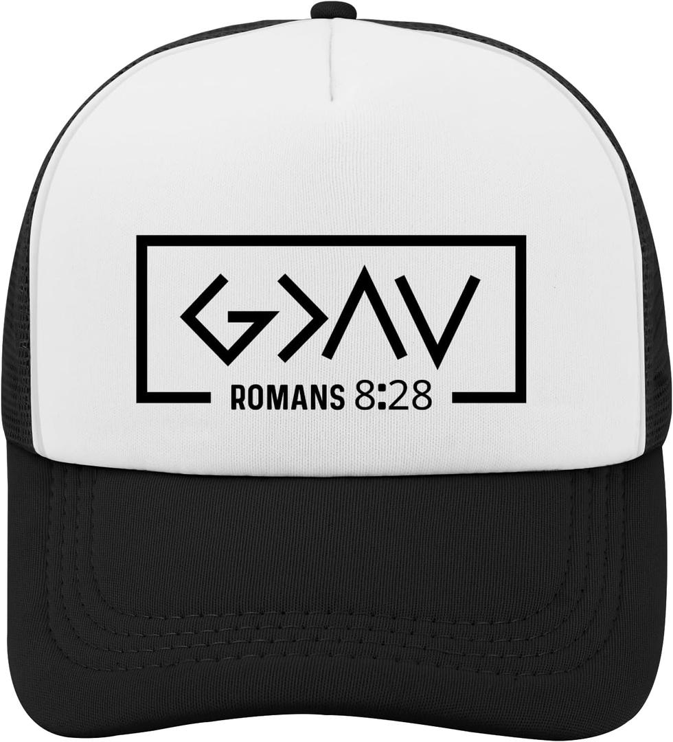 god is Greater Than The Highs and lows Hat Trucker Hat Women Vintage Mesh Cap for Summer