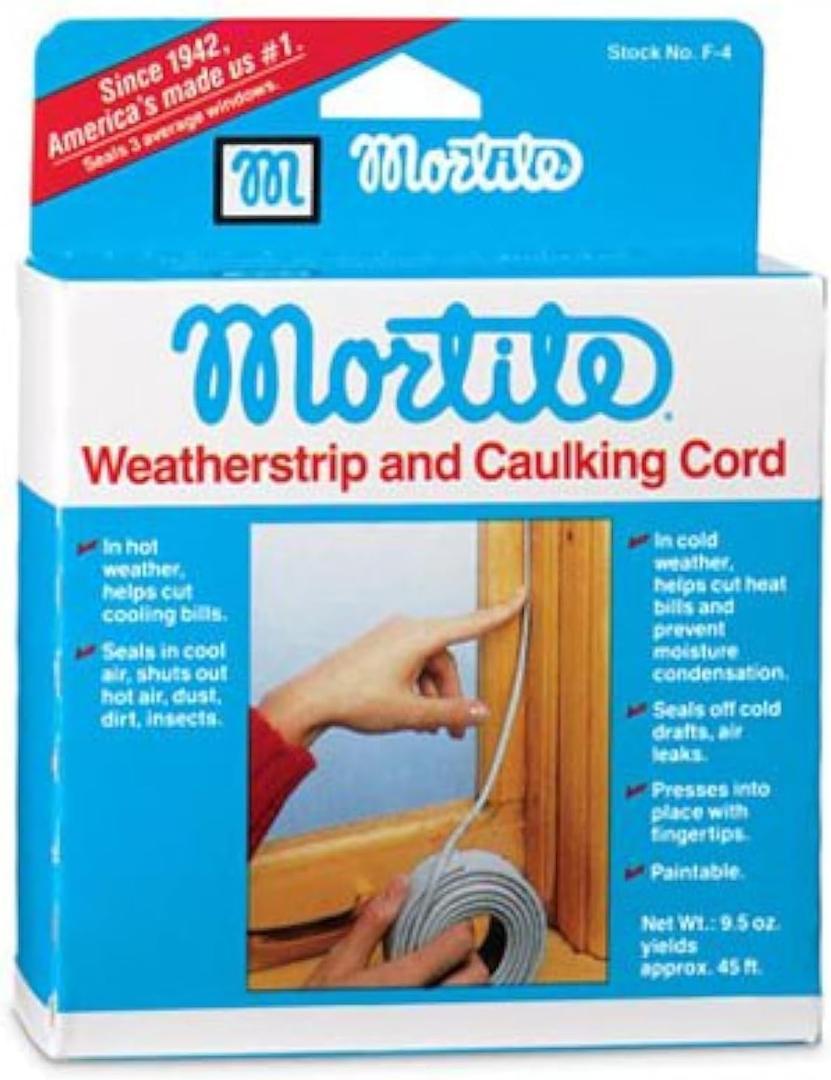 Thermwell Mortite Weatherstrip And Caulking Cord Gray