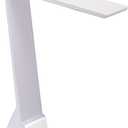 Bostitch Office KT-VLED1810-WHITE Powered Rechargeable Battery LED Desk Lamp, 3 Color Temperatures, Flip Open, White