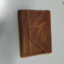 grande 3639 Genuine Leather Card Holder For Women and Men Slim Minimalist Small Accordion Magnetic Wallet (Chocolate Brown)