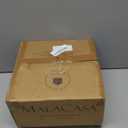MALACASA 8 OZ Cappuccino Cups with Saucers Set of 4 - Ceramic Stackable Tea Cups and Saucers, Embossment Coffee Mugs for Tea, Latte and Mocha, Dishwasher Safe, Arctic white, LYDIA Series