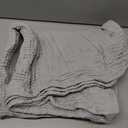 Love's Cabin 100% Cotton Muslin Blanket, 6 Layer Lightweight Breathable Gauze King Size Blanket 108 x 90 Inches, Soft Summer Blanket for Bed, Light Grey