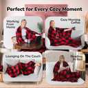 Super Blanky Wearable Blankets for Women and Men, Graduation Day Gift for Her, Fathers Day Gift, Wife Birthday Gifts Ideas