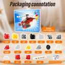 150 PCS 0.8in Building Blocks - Toy Building Sets for Kids, Building Blocks Cubes, School Toys Birthday Gifts for Boys and Girls Age 3+ Years Old Stimulate Imagination (150, Helicopter)