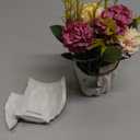 Artificial Hydrangea with Vase Mini Fake Flower Balls Flowers Decoration Fake Plant in Vase for Table Home Office Desktop Decorations (One Size, red)