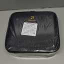 Relavel Travel Makeup Train Case Makeup Cosmetic Case Organizer Portable Artist Storage Bag with Adjustable Dividers for Cosmetics Makeup Brushes Toiletry Jewelry Digital Accessories Black (Small)