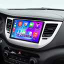 4+128G Car Radio for Hyundai Tucson 2015 2016 2017 2018, 9" 1280 * 720 Touch Screen for Tucson Car Stereo Wireless CarPlay Android Auto 5GHz WiFi Bluetooth 5.0 EQ DSP GPS Navigation Backup Camera