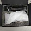 Compressed Air Duster, 180000RPM Powerful Cordless Electric Air Duster with Brushless Motor and LED Light, Rechargeable Stepless Speed Regulation Dust Blower for PC, Keyboard, House, Car and Outdoor (Grey)