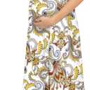 Xpenyo Maternity Maxi Dress Women Casual Wrap Long Baby Shower Pregnancy Dresses (White, XXXL)