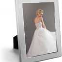 8x10 Inch Metal Picture Frame, Silver Metal Photo Frame with HD Real Glass for Tabletop Display, Modern and Traditional Style Home Decor