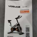 YOSUDA Exercise Bike, Brake Pad Stationary Bike for Home with Exclusive App, Magnetic Indoor Cycling Bike with 300 lb Weight Capacity, Low Noise, Tablet Holder and Fitness Courses for Weight Loss