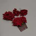 4 Pieces Rose Flower Hair Clip Big Rose Brooch Floral Clips Mexican Flower Hair Accessories for Woman Flamenco Dancer Bridal Party Wedding