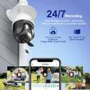 SYMYNELEC 5GHz/2.4GHz Light Bulb Security Camera Outdoor Waterproof 2.5K, Dual-Band WiFi Light Socket Security Camera with AI Human Motion Detection Tracking 4MP Color Night Vision Siren Alarm Alexa